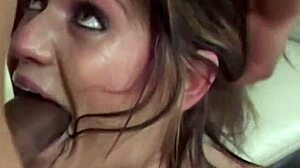 Slutty Brunette Fingers Pussy While Big Cock Drills Her Anally