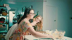 charlie forde licks chasey devil's pussy in lesbian tease