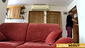 Latina bombshell starts with a sloppy blowjob then rides huge cock POV! 😘