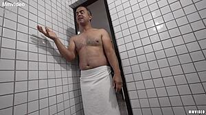 In the sauna, the cuckolds face some interesting situations