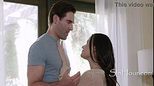 Trusty and handsome plumber fixes leaking pipes