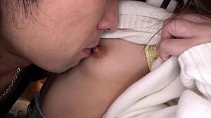 Cutest girl in class with beautiful ass and hairless pussy loves kissing