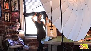 i turned photo session into lesbian masturbation