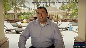 Playboy Babes in Hot Bikinis Washing a Mercedes AMG GT Outdoors