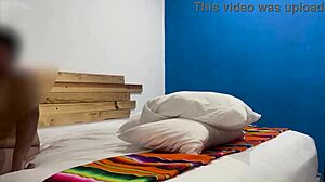 BBW Masturbates Husband And Guest After Naked Massage