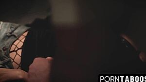 Older man and new girl in taboo scene