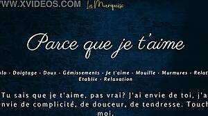 Parce Que Je T'aime - French Solo Female Masturbates With Dirty Talk To Orgasm