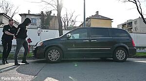 Hey, watch slutty suspect Sladyen Skaya take double penetration at the police station GP3063!