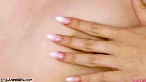 Asian teen model poses in photoshoot casting session.