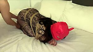 I bound the slutty secretary and fucked her big ass in bondage