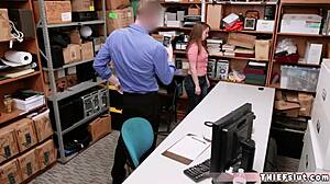 Hot teen 18+ Cleo Clementine steals and gets rough doggystyle sex