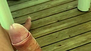 so excited almost cumming on the camping terrace