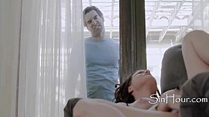 Trusty and handsome plumber fixes leaking pipes