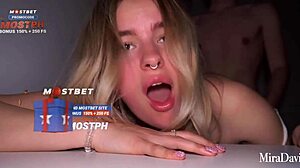 Roughly fucking Mira David in doggystyle.