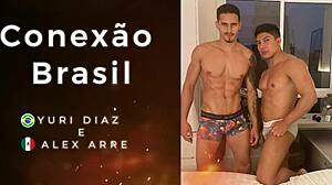 Mexican Succumbs to Brazilian's Huge Cock