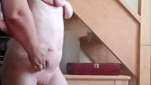 Slave Bent Over For Ice And Blowjob