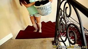 les milf tries anal toys for the first time, fingering her ass