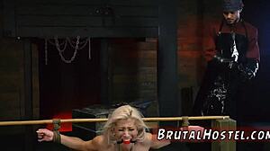 Two Girls Punished In Garage Bondage By Innkeeper