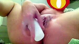 Young Girl Inserts Deodorant And Hand In Ass