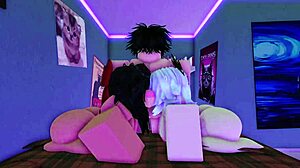 one of the best threesomes ever with monster cock riding