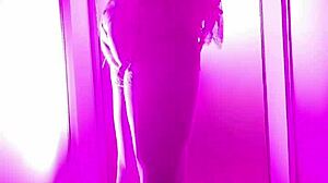 Slut in lingerie flashes huge buttplug in wild 2023 recap!