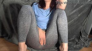 I wet my panties fingering after yoga session