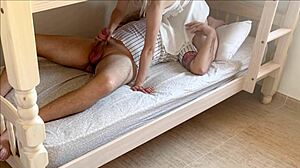 Welcome home after university with stepbrother