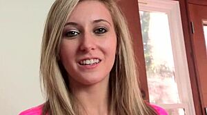 So, this horny amateur got a messy facial on Mofozo.com. It was wild watching her take it!