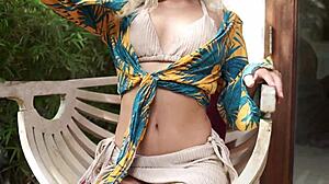 asian blonde gets doggy fucked