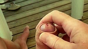 so excited almost cumming on the camping terrace