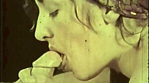 Vintage hairy MILF shines in retro pornography world