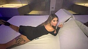 cute blonde with tattoos fucks stranger after new years party