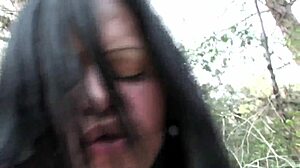 Housewife Loves Fucking Strangers Outdoors with Double Penetration and Anal Action