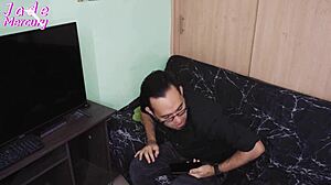 I seduce my brother-in-law to keep my porn secret