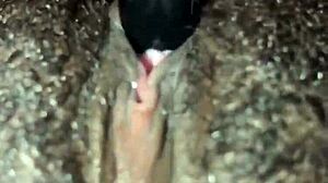 Ebony Amateur Plays With Wet Pussy And Orgasms