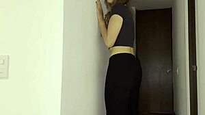 Wife of my best friend masturbates while I watch her orgasm