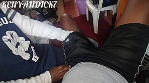 african hot nanny plays with her boss's black dick while his wife is at work