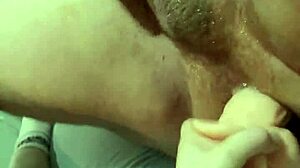 anal for anal: i fuck her ass first then she fucks me with big dildo and lots of cum