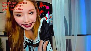 this little maid cums so hard on webcam