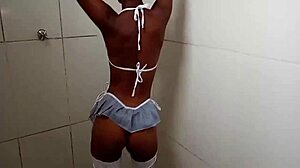 Teen Eats College Girl In Bathroom