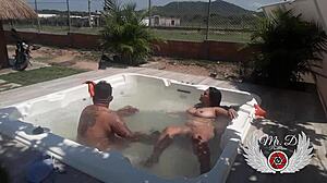 Public Sex in In-Laws Jacuzzi with Lover