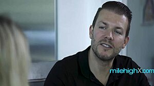 Petite blonde teen babysitter gets pussy fucked hardcore