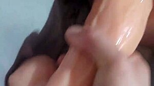 anal for anal: i fuck her ass first then she fucks me with big dildo and lots of cum
