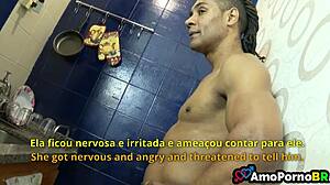 Brazilian milf madrasta mad I still beg to suck her big tits