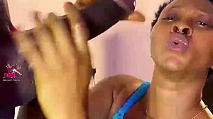 Pornstar performs handjob and blowjob in pov