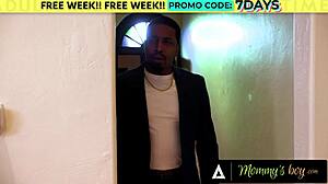 Hung Stud Caught Milf Wife Kagney Linn Karter Masturbating on Cam. She Rides Him Rough!