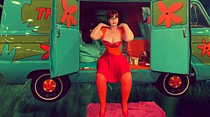 Granny Velma Dinkley Unravels a Spooky Cosplay Creampie Mystery
