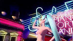 Hatsune Miku Plays Piano in Forte Scandal Project Diva Nude Mod