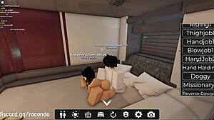 nueva sesion con hermosa zorra en roblox, doggystyle bent over