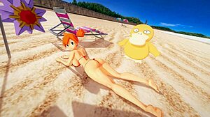 Misty Gets Triple Penetration On Beach